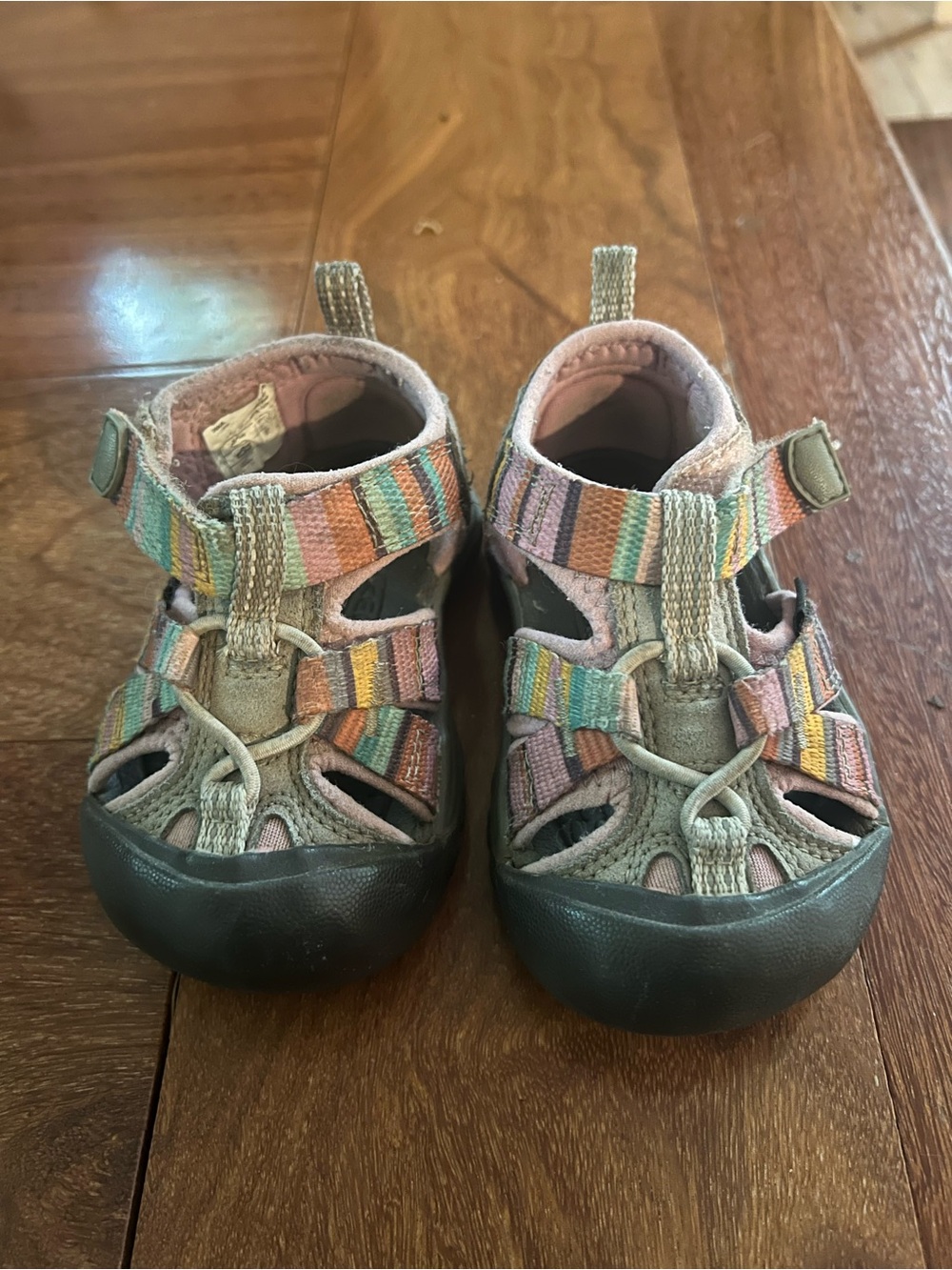 Merrell Kids Striped Multicolor Closed-Toe Sandals